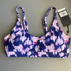 Floral Print Sports Bra Traj3ctory